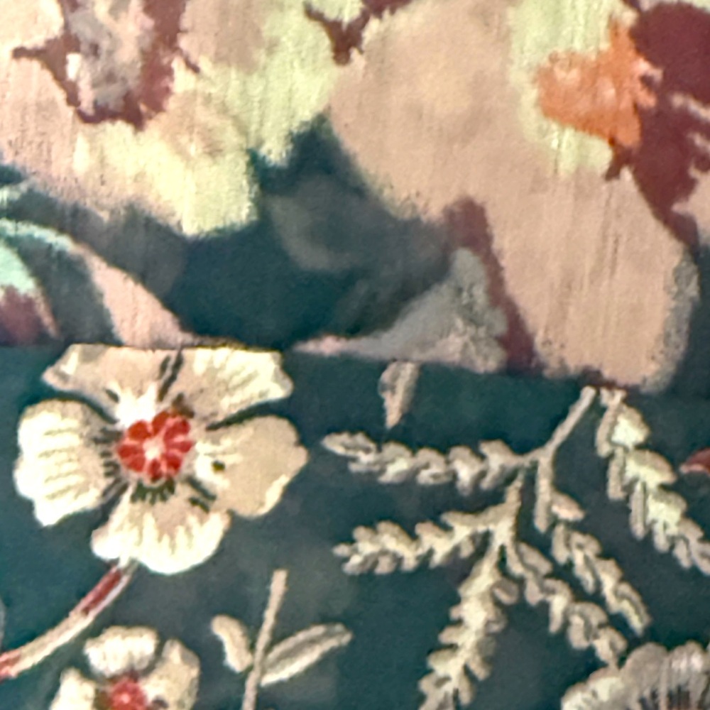 Knox Rose Peasant Bohemian Floral Sheer Top Large - Picture 5 of 8